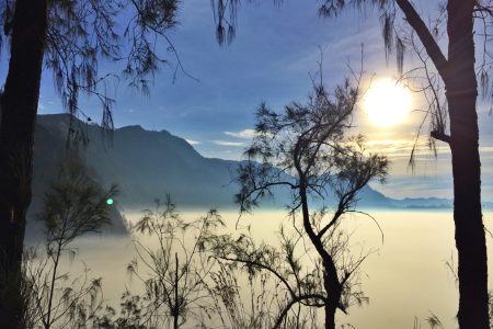 Mount Bromo silver sunrise