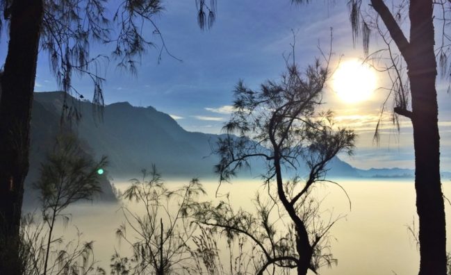 Mount Bromo silver sunrise