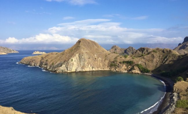 One side of Padar Island