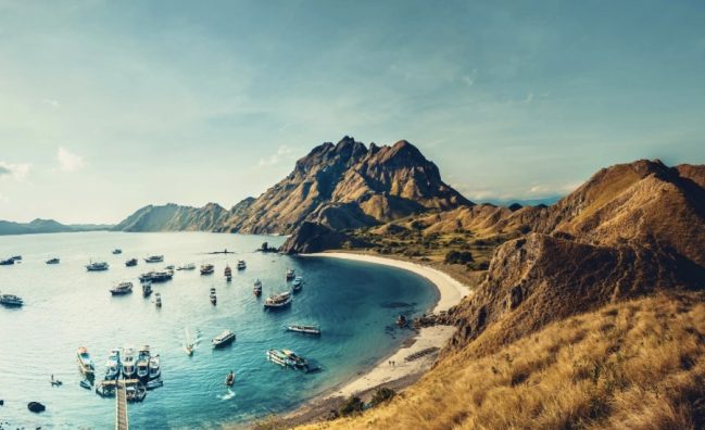 Padar Island after sunrise