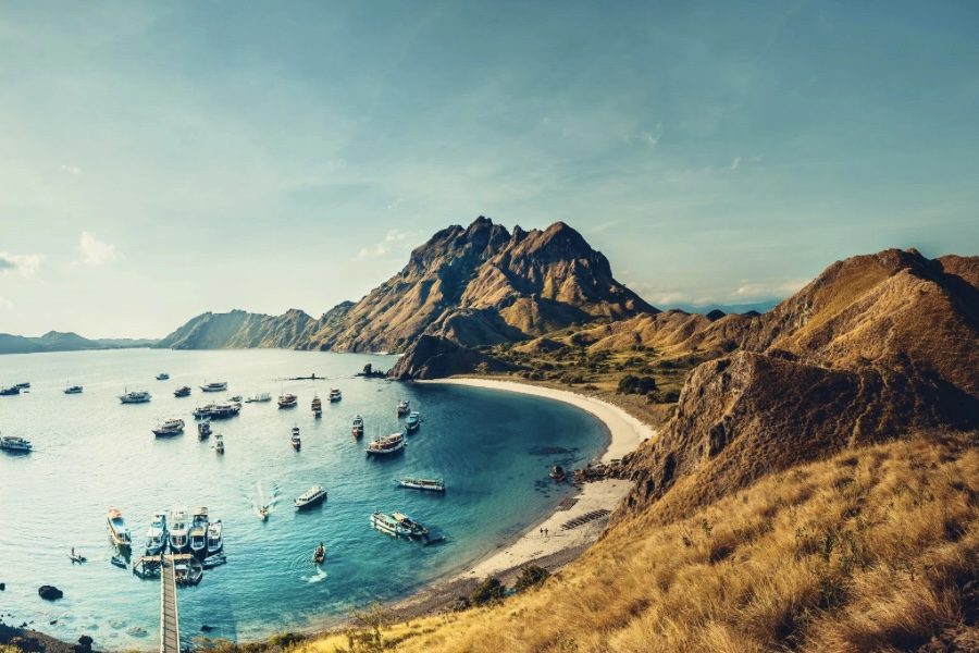 Padar Island after sunrise