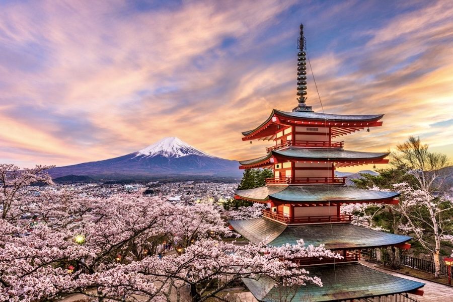 Chureito Pagoda and Mount Fuji, KAWAGUCHIKO