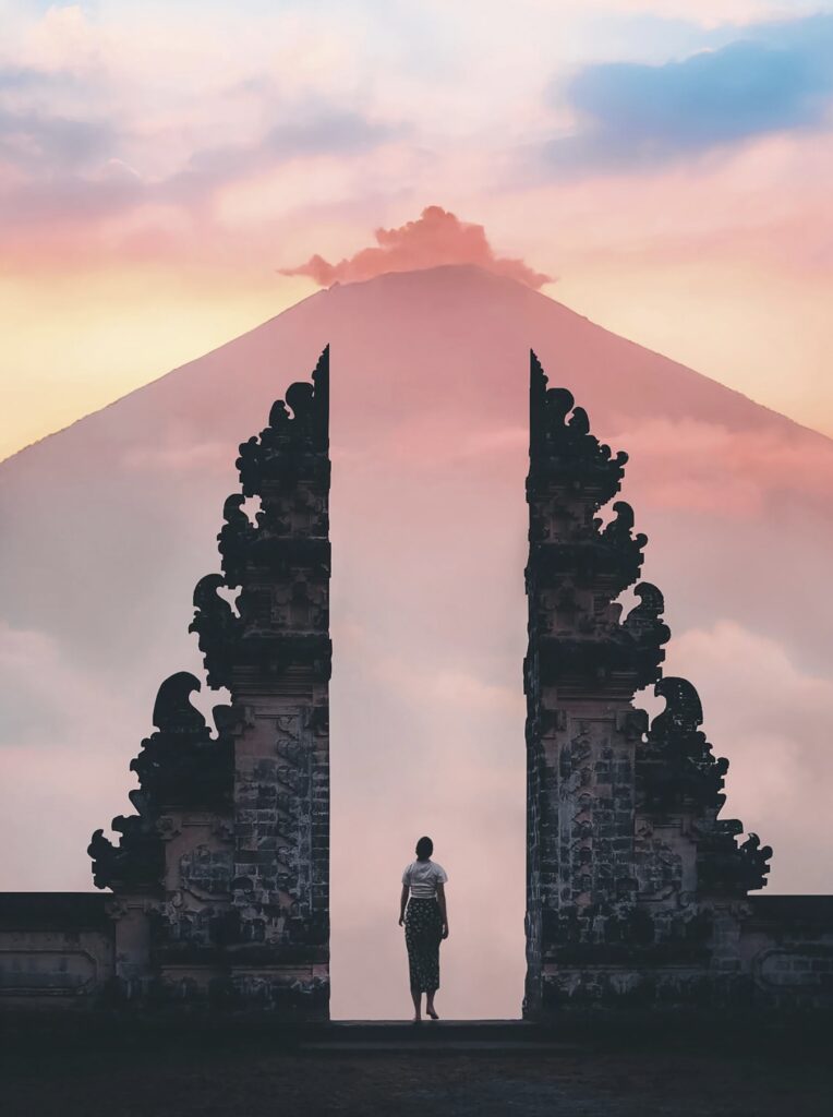 Lempuyang Temple during sunrise